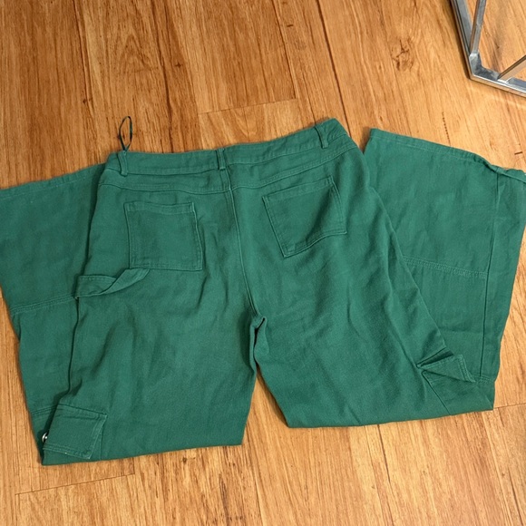 Blue Blush Green Flare & Wide Leg Jeans - Picture 4 of 4